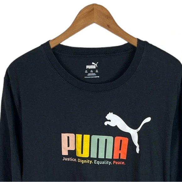 TS992 Men’s Puma Way 1 SE Justice Equality Peace Workout T Shirt XXL - Picture 3 of 4